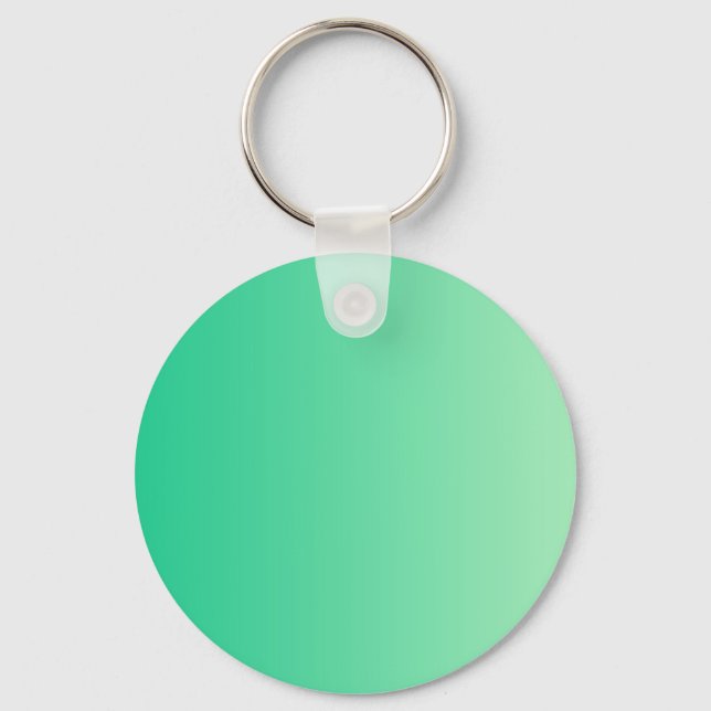 ONLY COLOR gradients - ocean green Key Ring (Front)