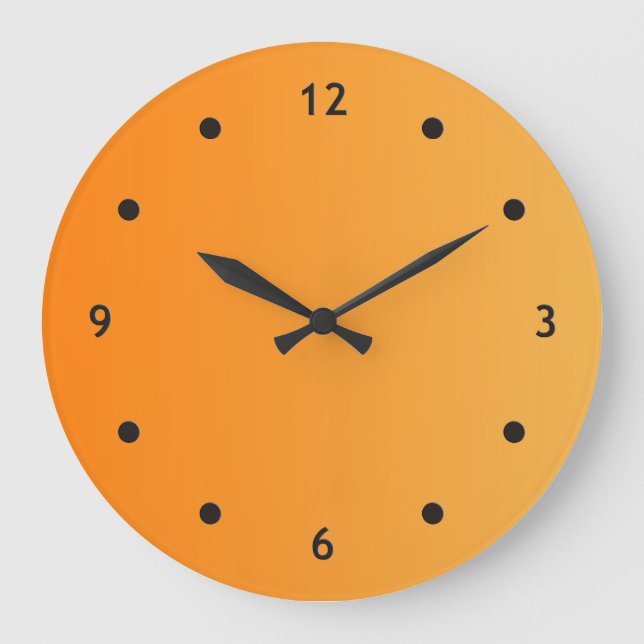 ONLY COLOR gradients - orange + clock face dot (Front)