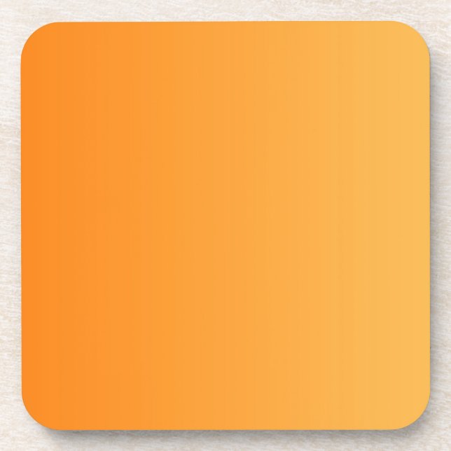 ONLY COLOR gradients - orange Coaster (Front)