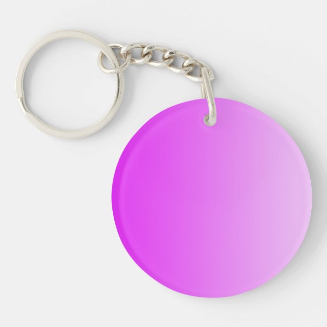ONLY COLOR gradients - pink rosa Key Ring (Front)