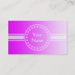 ONLY COLOR gradients - pink + your text Business Card