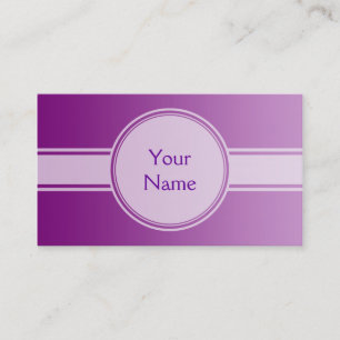 ONLY COLOR gradients - plum + your text Business Card