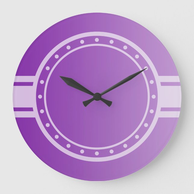 ONLY COLOR gradients - purple + clock face dot (Front)