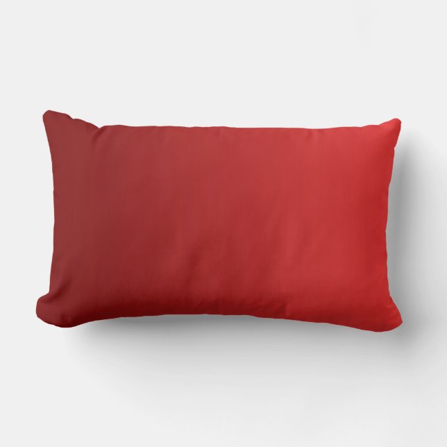 ONLY COLOR gradients - red + black grey Lumbar Cushion (Front)