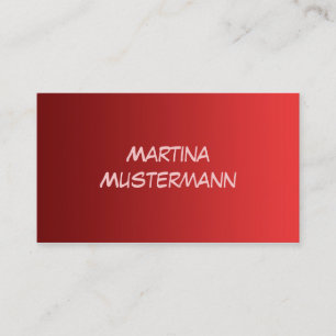 ONLY COLOR gradients - red love Business Card