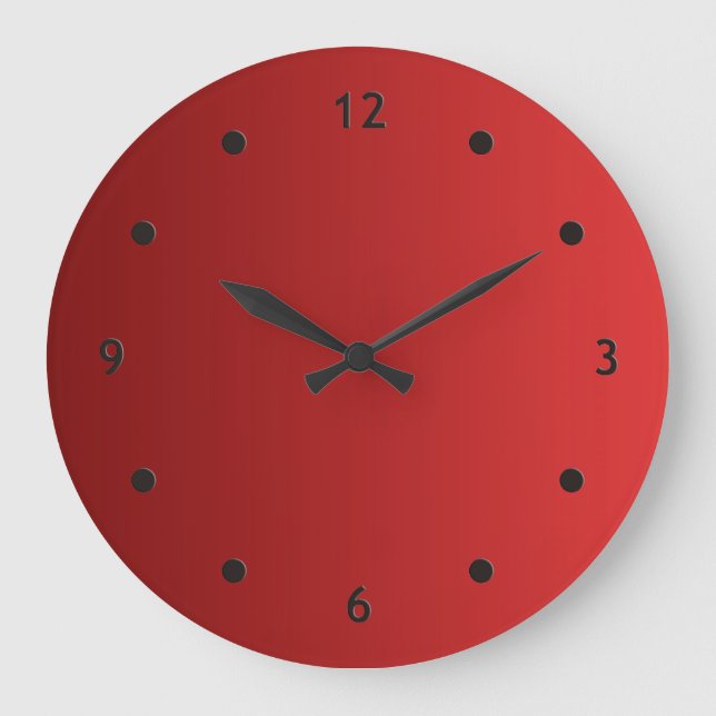 ONLY COLOR gradients - red love + clock face dot (Front)