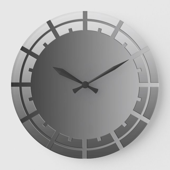 ONLY COLOR gradients - ring clock face grey (Front)