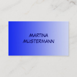 ONLY COLOR gradients - royal blue Business Card