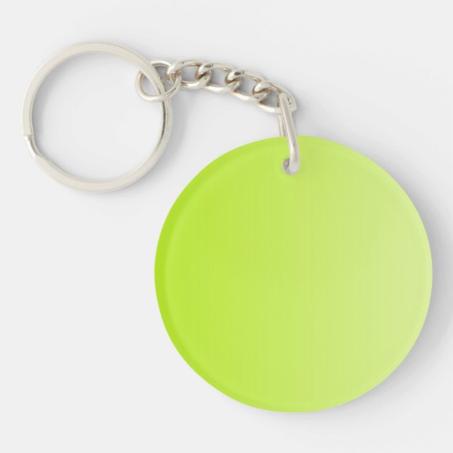 ONLY COLOR gradients - spring green Key Ring (Front)