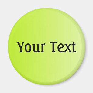 ONLY COLOR gradients spring green + your text Magnet