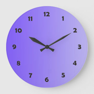 ONLY COLOR gradients - violet + clock face