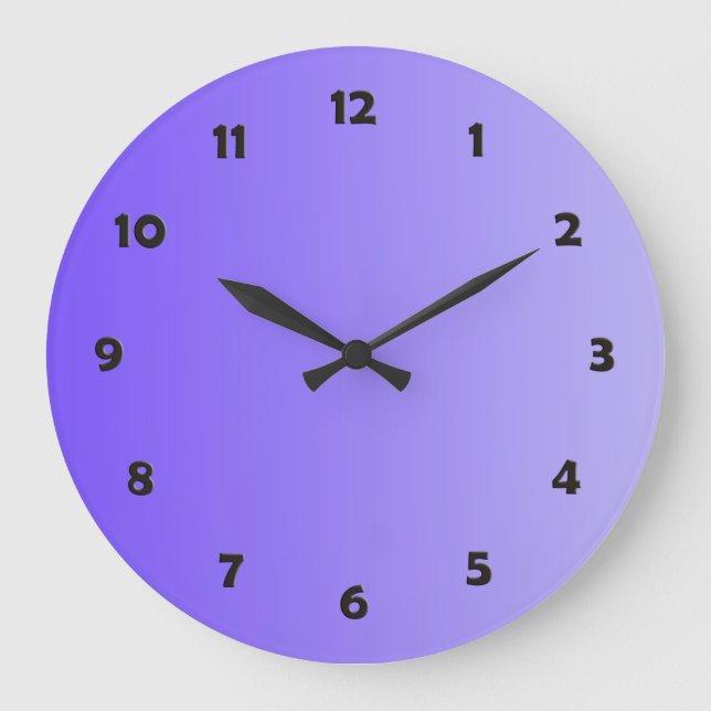 ONLY COLOR gradients - violet + clock face (Front)