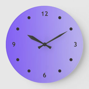 ONLY COLOR gradients - violet + clock face dot