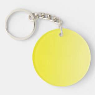 ONLY COLOR gradients - yellow lemon Key Ring
