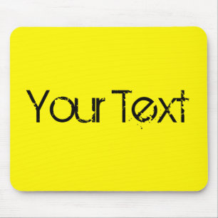 ONLY COLOR / lemon + your text Mouse Pad