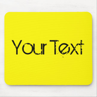ONLY COLOR / lemon + your text Mouse Pad