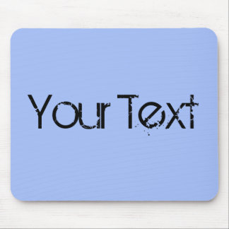 ONLY COLOR / light blue + your text Mouse Pad