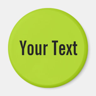 ONLY COLOR / light green + your text Magnet