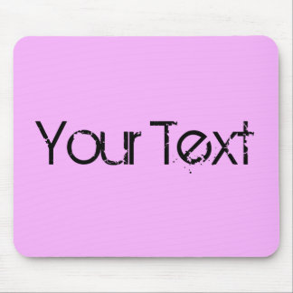 ONLY COLOR / light pink + your text Mouse Pad
