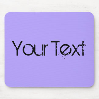 ONLY COLOR / light violet + your text Mouse Pad