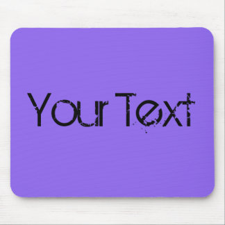 ONLY COLOR / lila + your text Mouse Pad