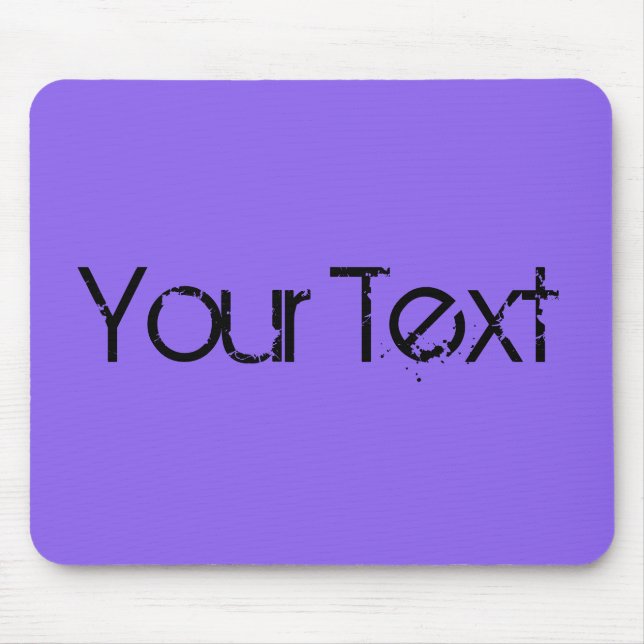ONLY COLOR / lila + your text Mouse Pad (Front)