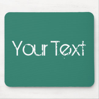 ONLY COLOR / ocean green + your text Mouse Pad