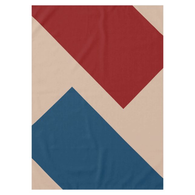 ONLY COLOR pattern dark red blue + your backgr. Tablecloth (Front)
