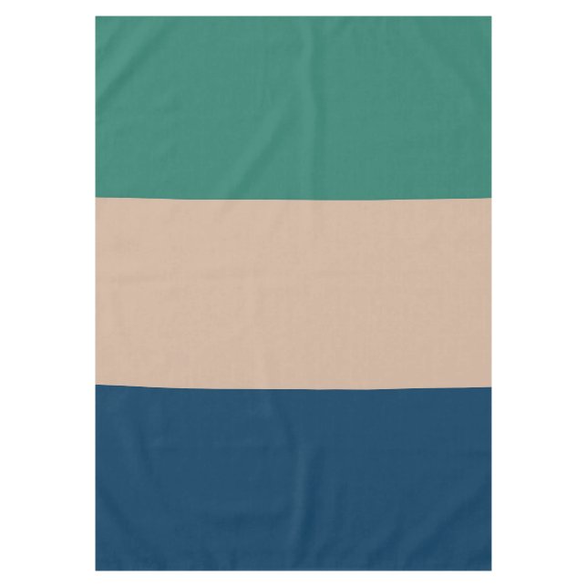 ONLY COLOR pattern ocean green blue + your backgr. Tablecloth (Front)