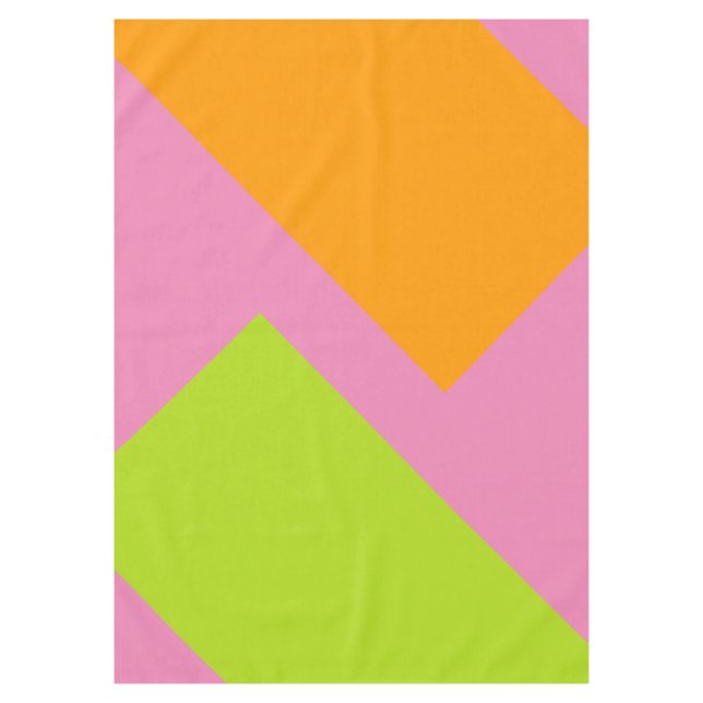 ONLY COLOR pattern orange green + your backgr. Tablecloth (Front)
