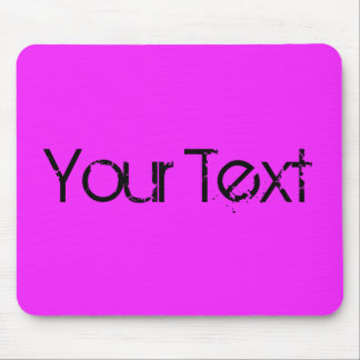 ONLY COLOR / pink + your text Mouse Pad