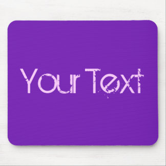 ONLY COLOR / purple + your text Mouse Pad