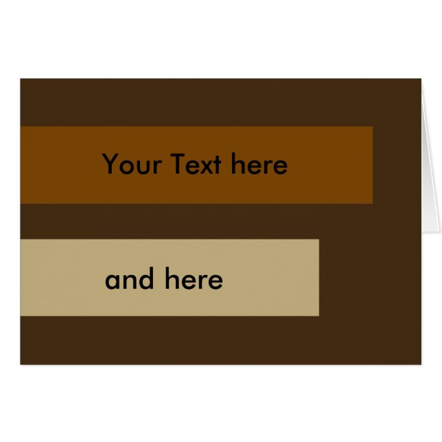 ONLY COLOR STRIPES - brown beige + your backg. (Front Horizontal)