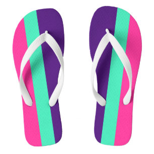 ONLY COLOR STRIPES - mint, pink Thongs