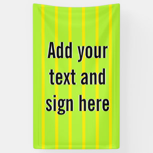 ONLY COLOR STRIPES - spring green + your backg. Banner