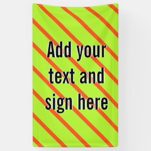 ONLY COLOR STRIPES - spring green + your backg. Banner
