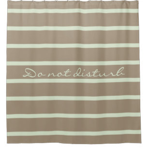ONLY COLOR STRIPES - stone beige + your backg. Shower Curtain