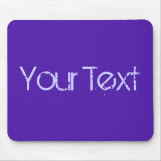 ONLY COLOR / violet + your text Mouse Pad