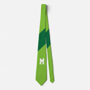 Only Colour Back. - diagonal dark green + your ide Tie
