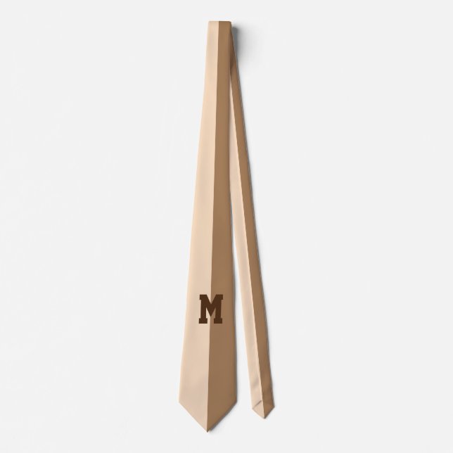 Only Colour Backgr. - 1/2 light brown + your idea Tie (Front)