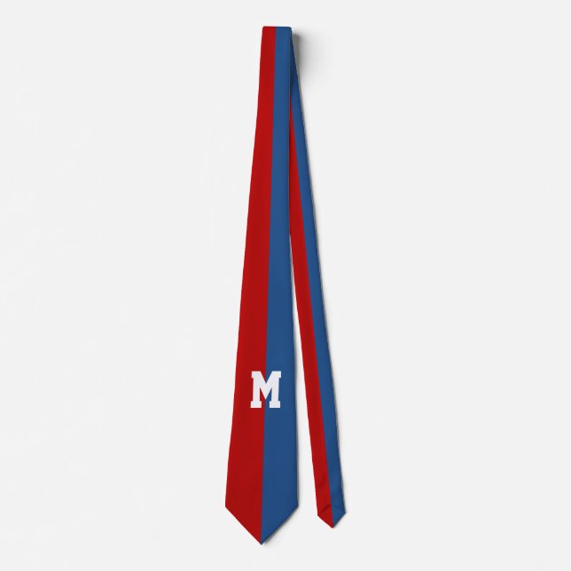 Only Colour Backgr. - 1/2 red + your idea Tie (Front)