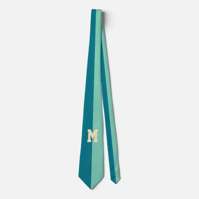 Only Colour Background - 1/2 petrol + your idea Tie (Front)