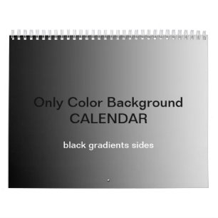 Only Colour Background Calendar - black gradients