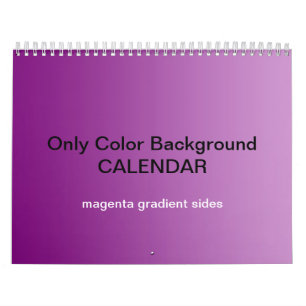 Only Colour Background Calendar - Magenta Gradient