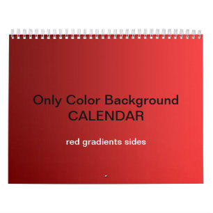 Only Colour Background Calendar - red gradients
