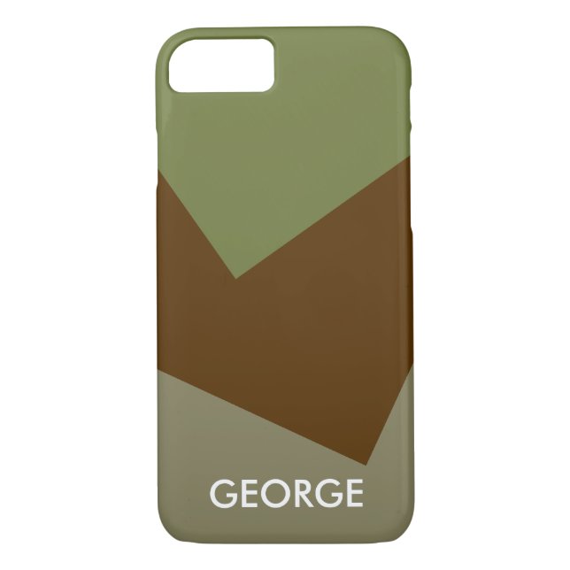 Only Colour Background - dark brown olive green Case-Mate iPhone Case (Back)