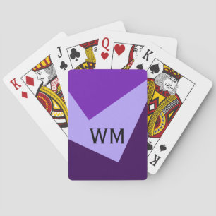 Only Colour Background - lilac violet Playing Cards