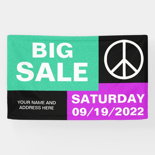Only Colour Background - mint pink + your ideas Banner (Horizontal)