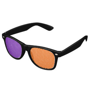 Only Colour Background - orange & purple Retro Sunglasses