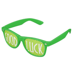 Only Colour Background - spring green + your ideas Retro Sunglasses